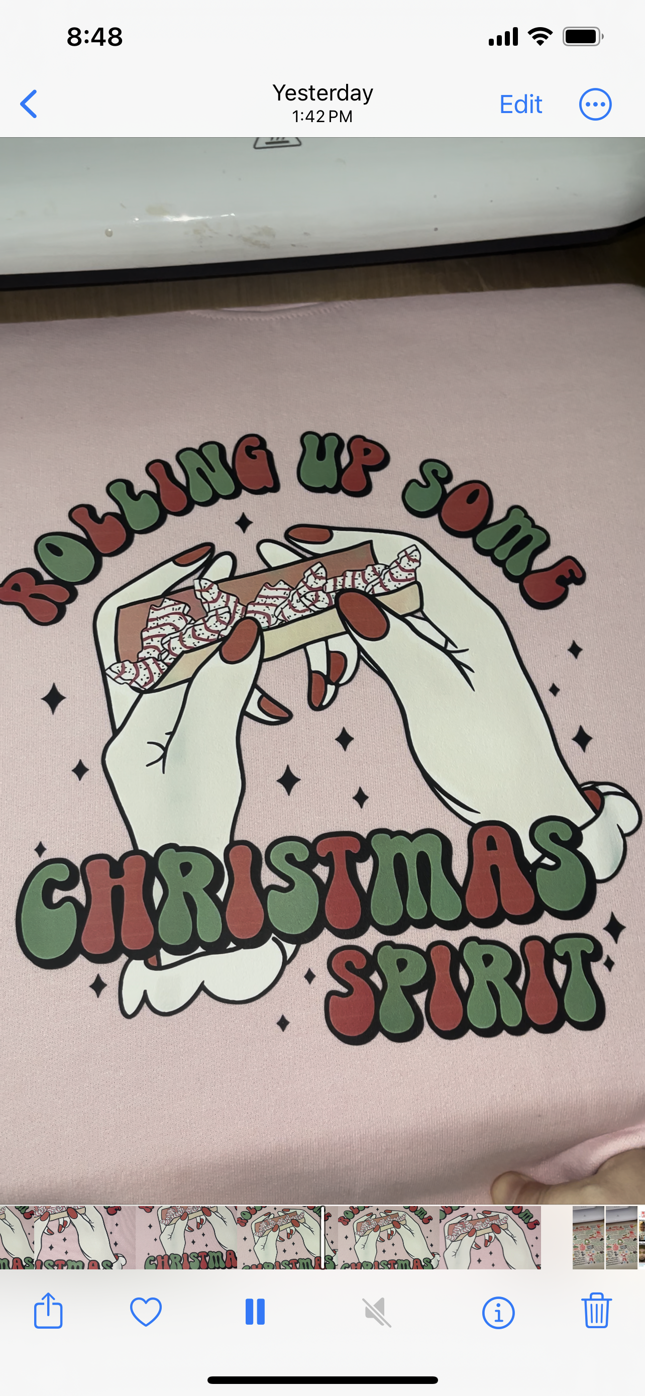 Rollin up some Christmas Spirit crewneck