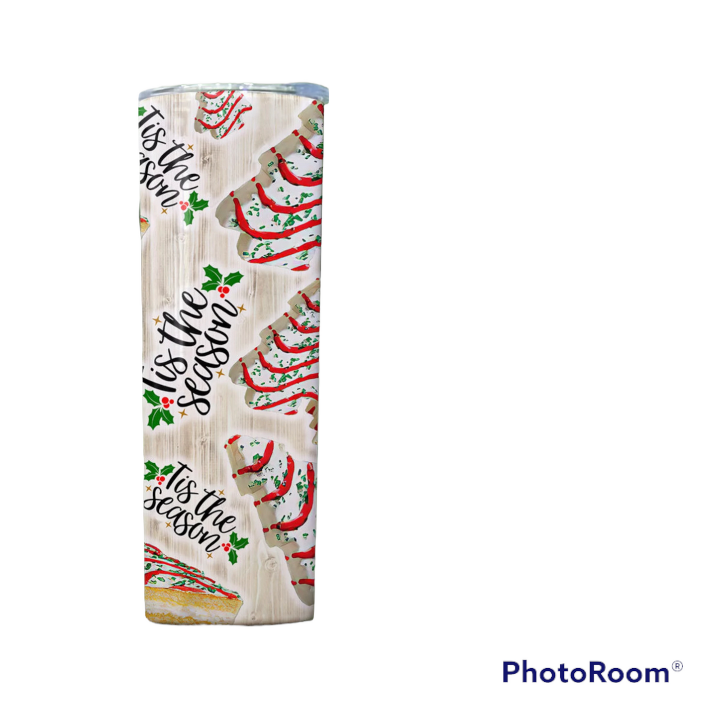 Christmas cake tumbler