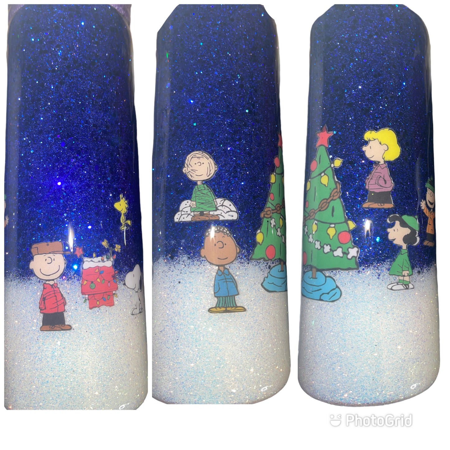 Prebuy of Charlie with dog house Christmas tumbler