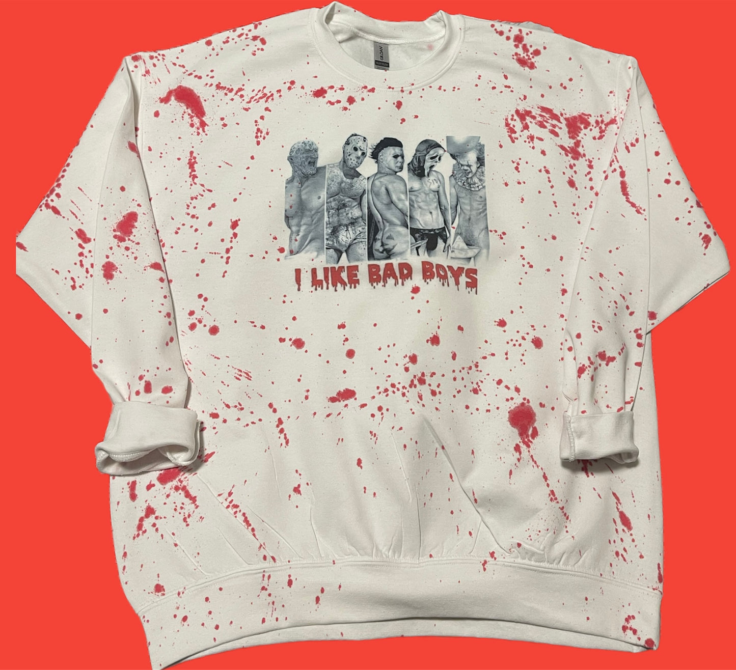 I like bad boys white Crewneck