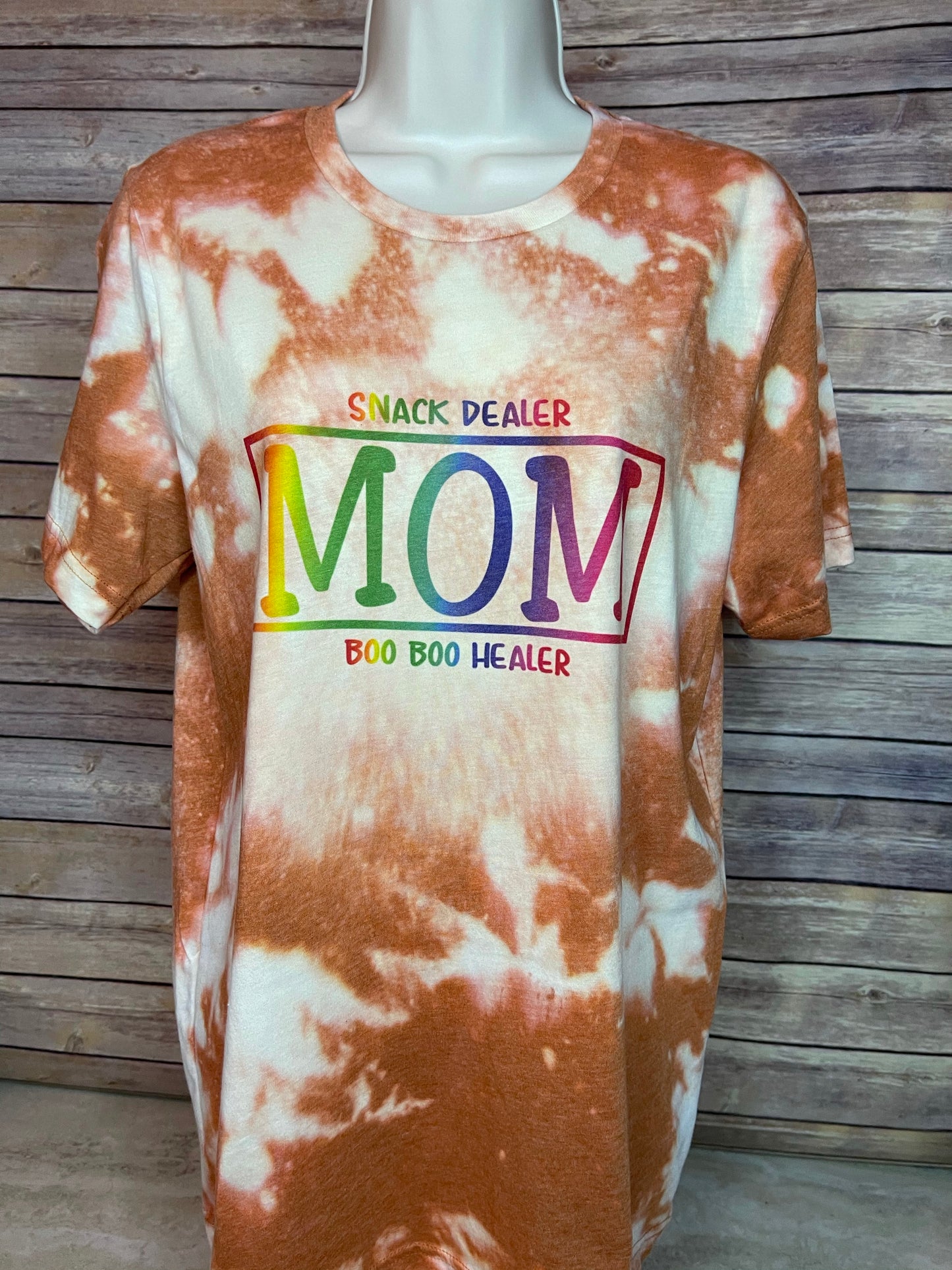 Snack Dealer Mom Bleached Tee