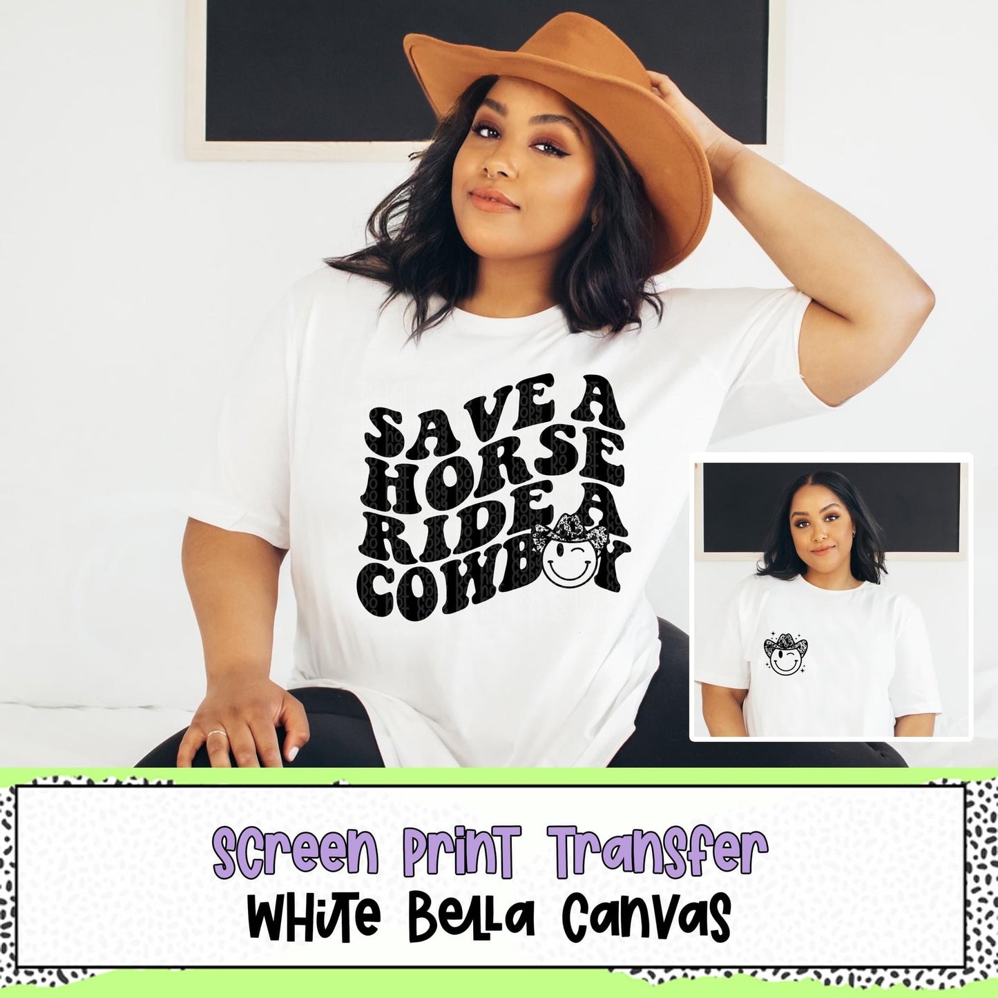 Save a horse ride a cowboy T-shirt