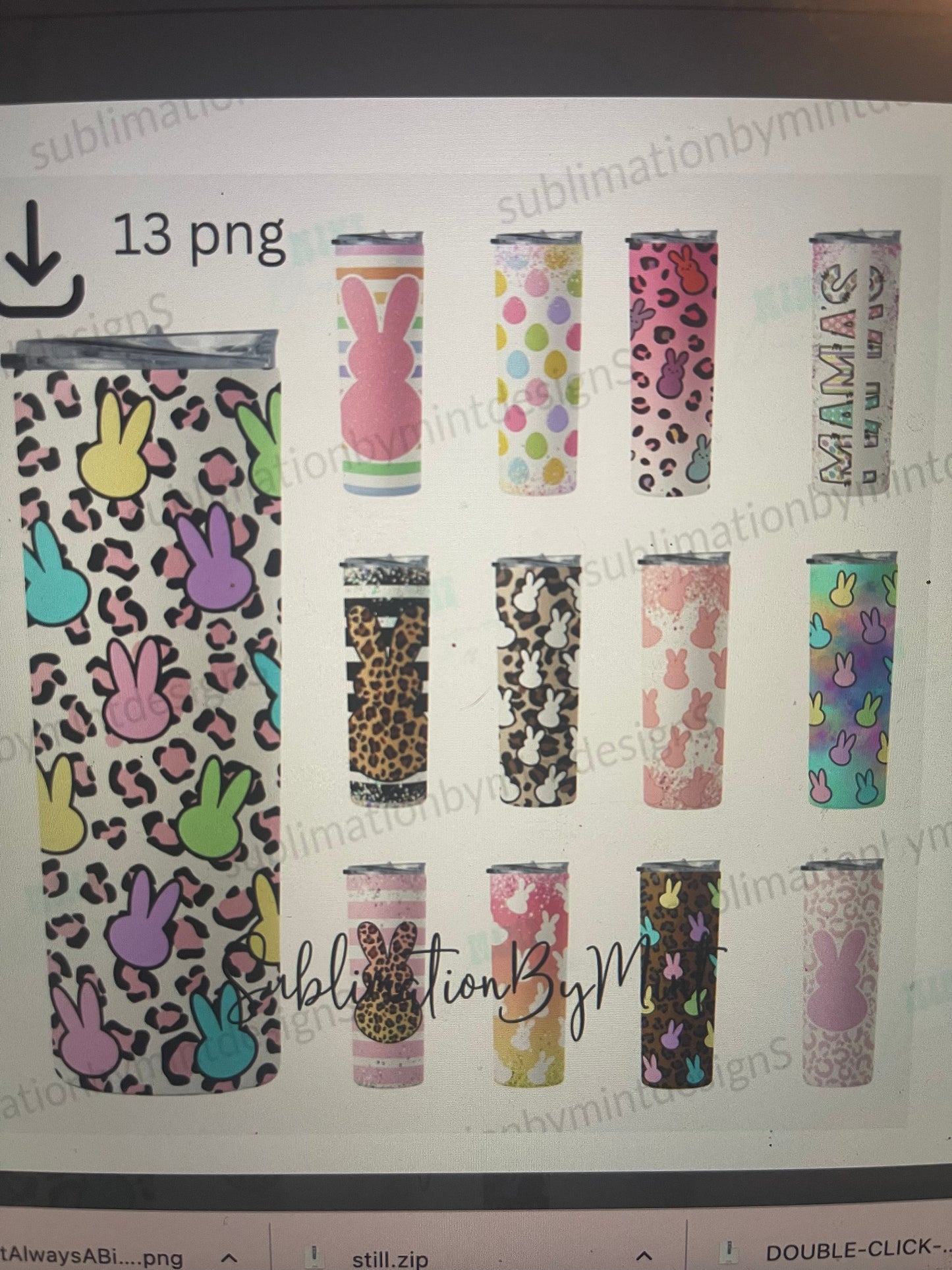 Peeps leopard Print Tumbler