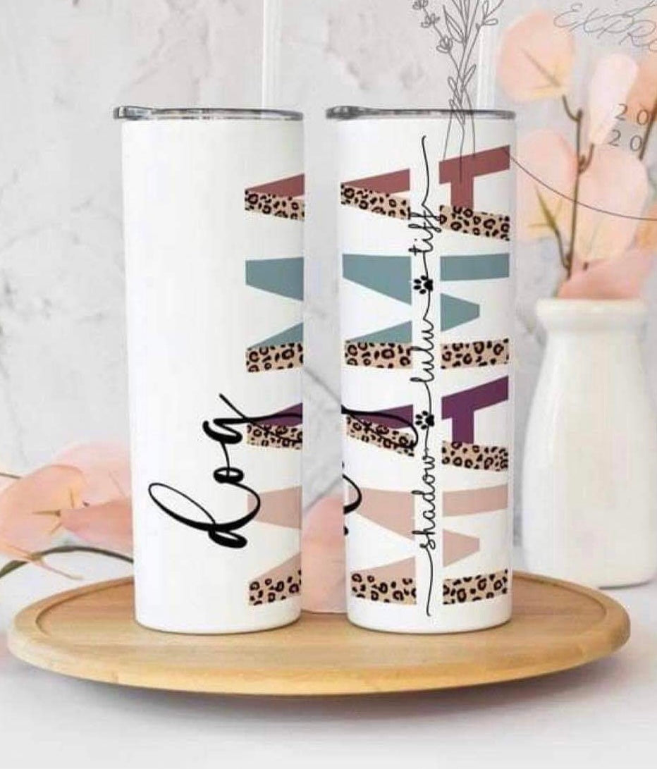 Custom Dog Mama Tumbler