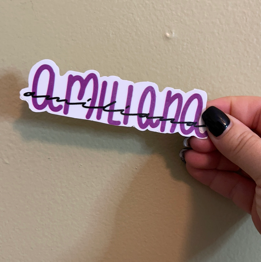 Custom name Sticker