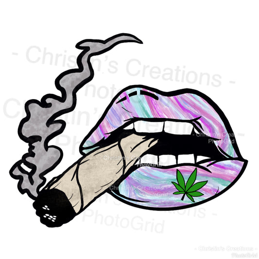 Smokin Lips - Sticker