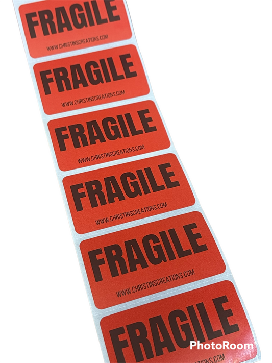 FRAGILE Sticker Label