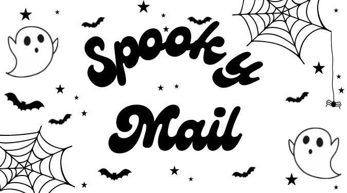 Spooky Mail Sticker Label